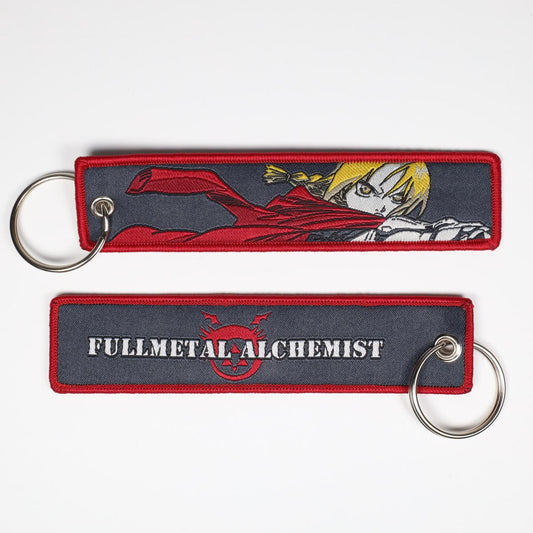 Edward Fullmetal Alchemist Embroidered Keychain