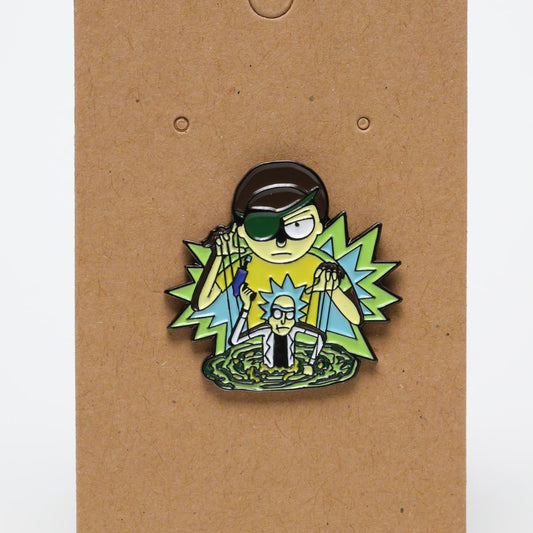 Evil Morty Portal Puppeteer Enamel Pin