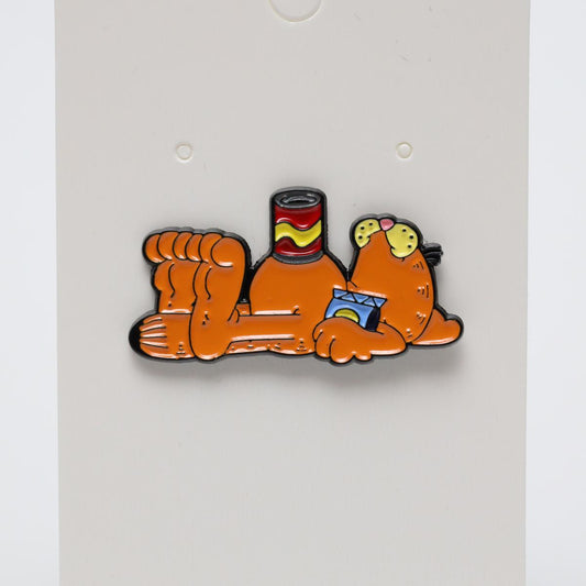 Feed Garfield Enamel Pin