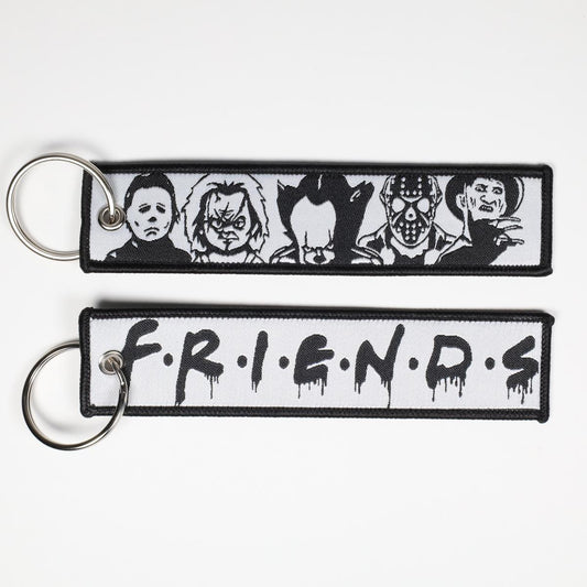 Friends Parody Horror Embroidered Keychain