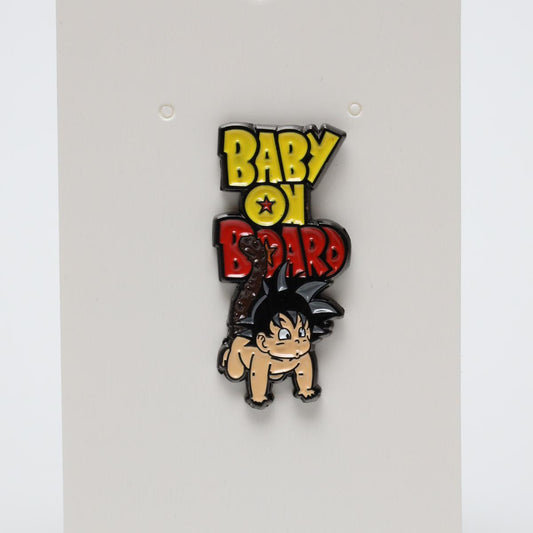 Funny Baby On Board Dragon Ball Z Son Goku Enamel Pin
