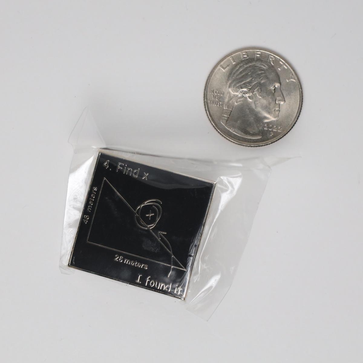 Funny I Found X Math Problem Enamel Pin