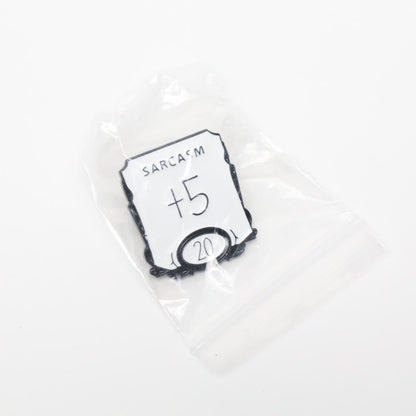Funny Sarcasm D&D Stats Ability Badge Enamel Pin