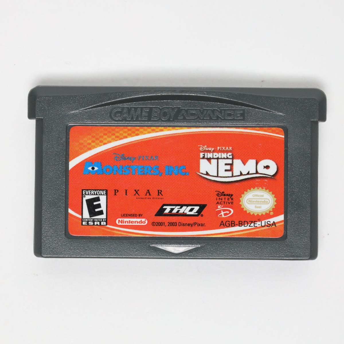 Finding Nemo and Monsters Inc Bundle - Gameboy Advance (Loose [Game Only] / Good)