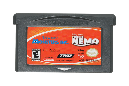 Finding Nemo and Monsters Inc Bundle - Gameboy Advance (Loose [Game Only] / Good)