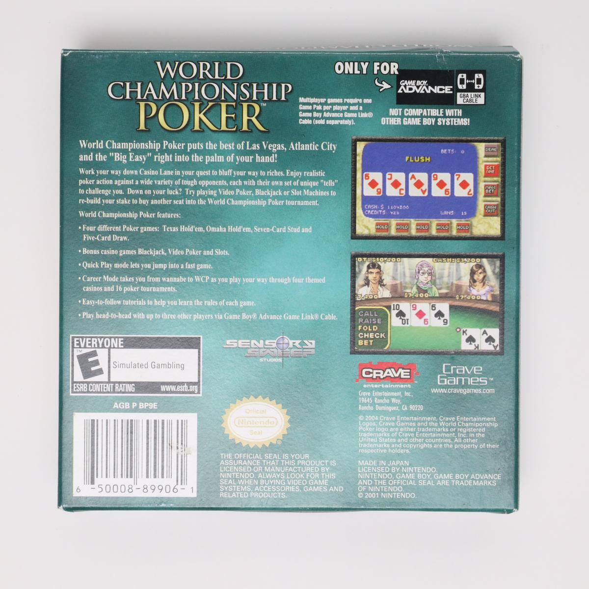 World Championship Poker - Gameboy Advance (Complete / Good)