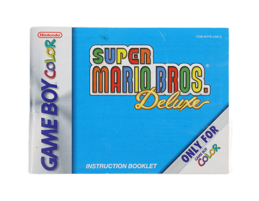 Super Mario Bros. Deluxe - Gameboy Color (Manual / Good)