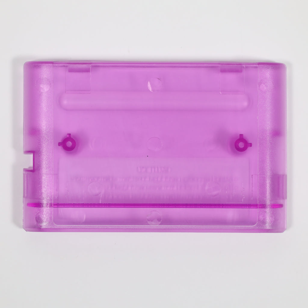 Generic Replacement Game Cartridge Shell - Genesis (Clear Purple)
