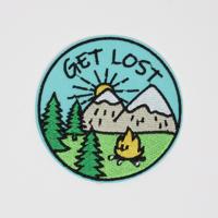 Get Lost Wild Nature Cartoon Style Embroidered Iron On Patch
