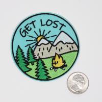 Get Lost Wild Nature Cartoon Style Embroidered Iron On Patch