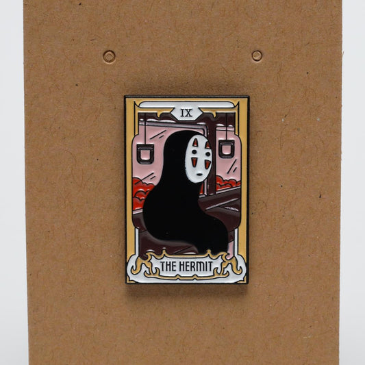 Ghibli No Face The Hermit 9 Tarot Enamel Pin