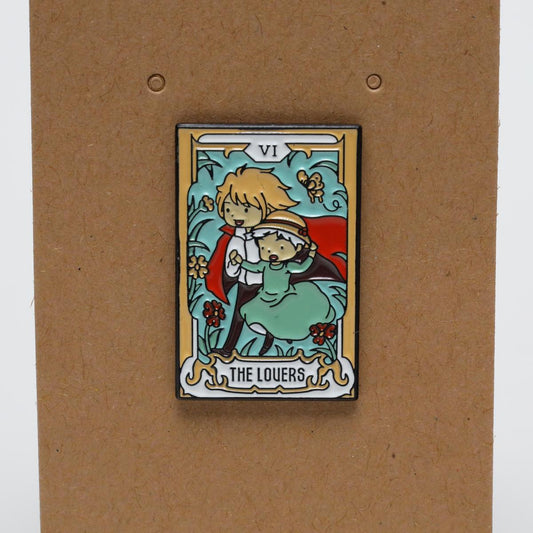 Ghibli The Lovers 6 Tarot Enamel Pin