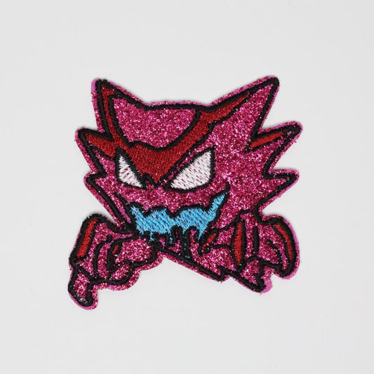 Glittery Haunter Pokemon Embroidered Iron On Patch