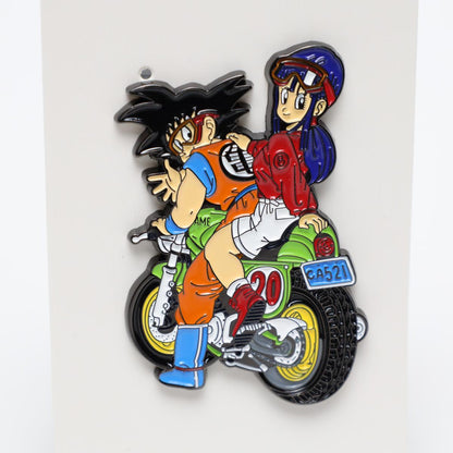Goku and Chi-Chi Motorcycle Dragon Ball Z Enamel Pin