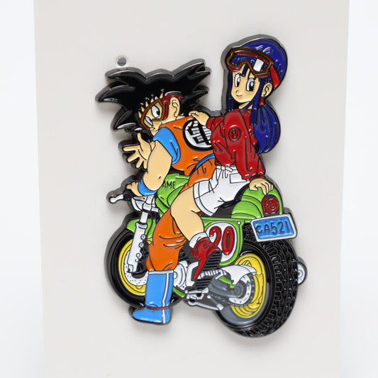 Goku and Chi-Chi Motorcycle Dragon Ball Z Enamel Pin