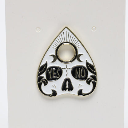Gothic Cat Ouija Planchette Enamel Pin Set