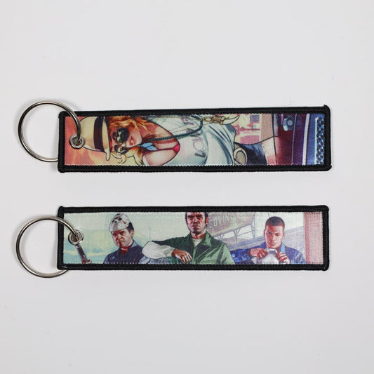 Grand Theft Auto 5 Embroidered Keychain