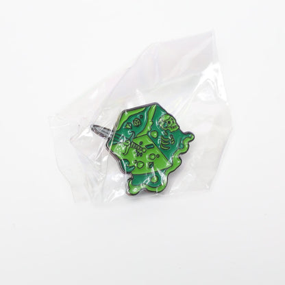 Green Gelatinous Cube D&D Enamel Pin