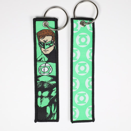 Green Lantern Embroidered Keychain
