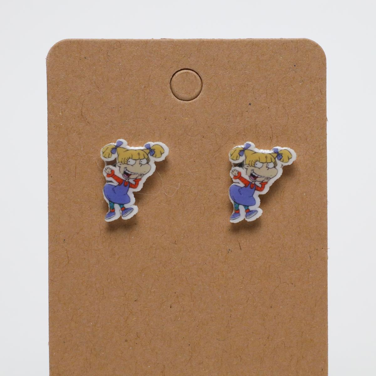 Happy Angelica Rugrats Acrylic Stud Earrings