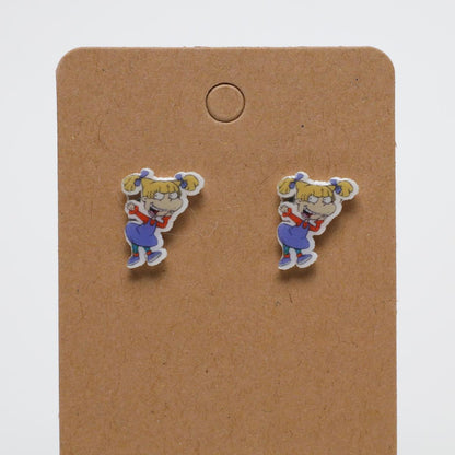 Happy Angelica Rugrats Acrylic Stud Earrings