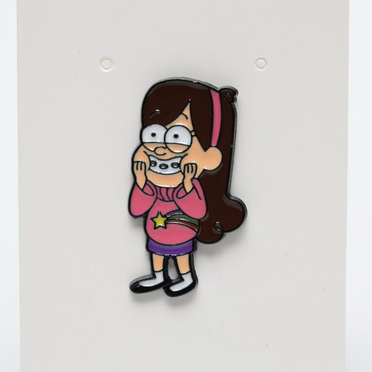 Happy Mabel Pines Gravity Falls Enamel Pin