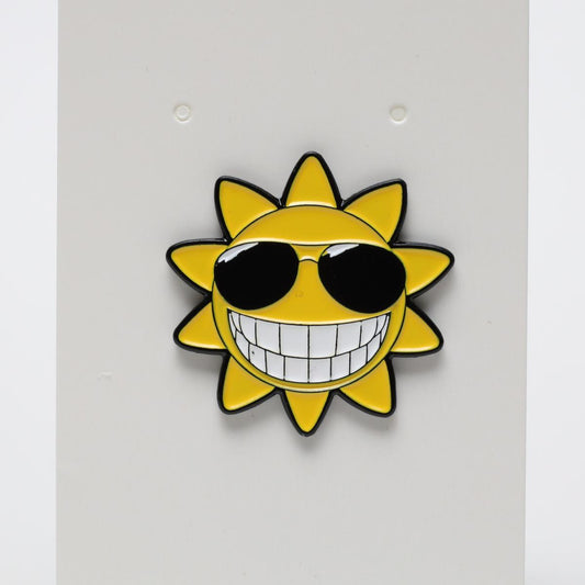 Happy Sunglasses Sun Enamel Pin