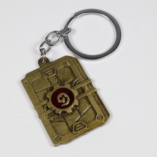 Hearthstone Book Metal Keychain