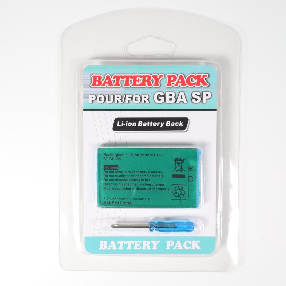 High Capacity Li-Ion Battery Pack - Gameboy Advance SP