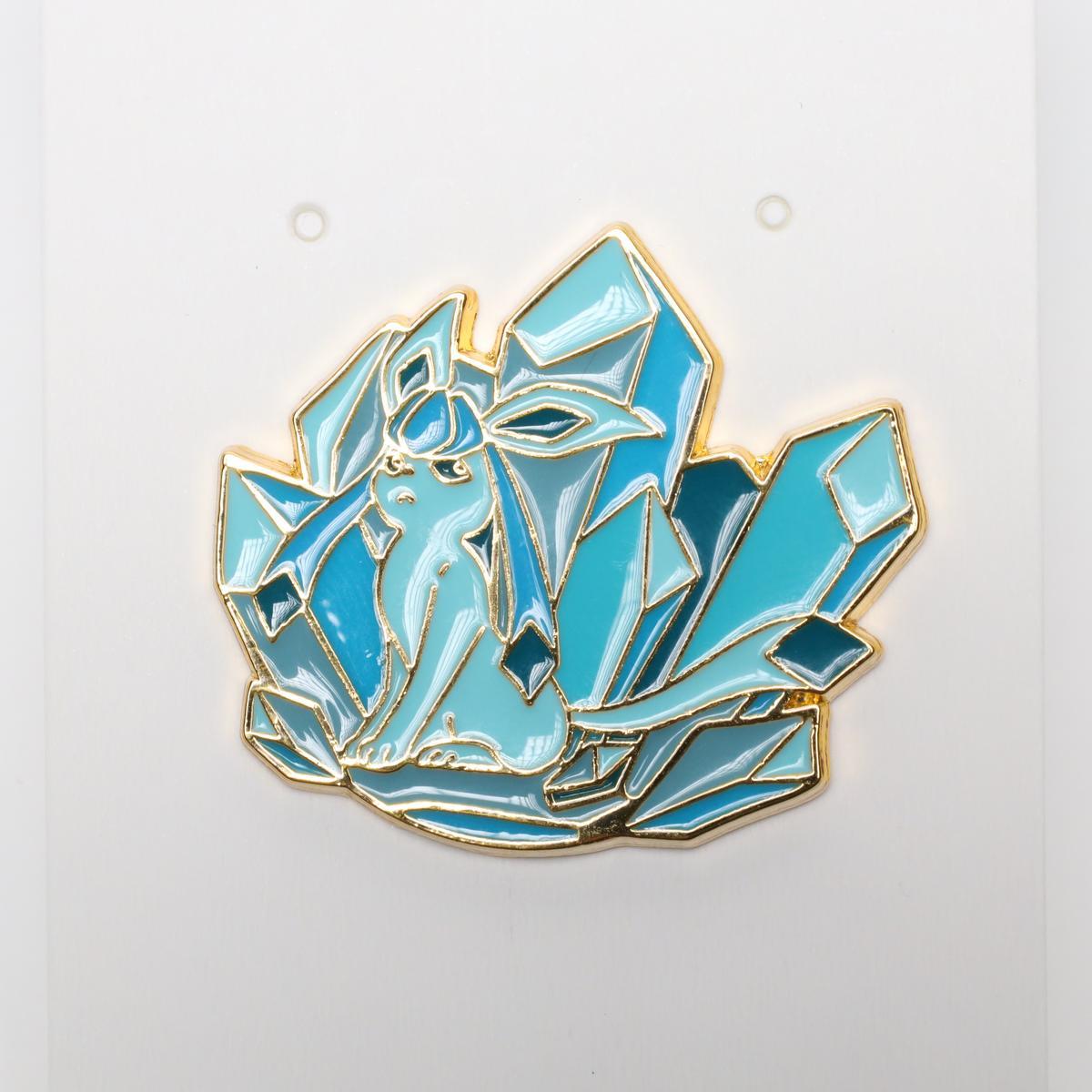 Ice Glaceon Eevee Pokemon Enamel Pin