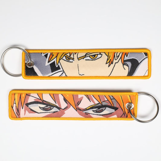 Ichigo Bleach Anime Embroidered Keychain