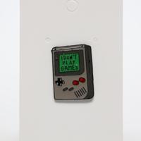 Ironic I Don’t Play Games Nintendo Gameboy Enamel Pin
