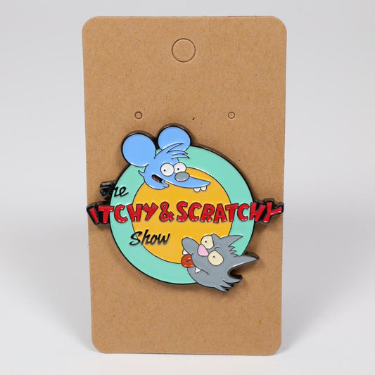 Itchy & Scratchy Show Simpsons Enamel Pin