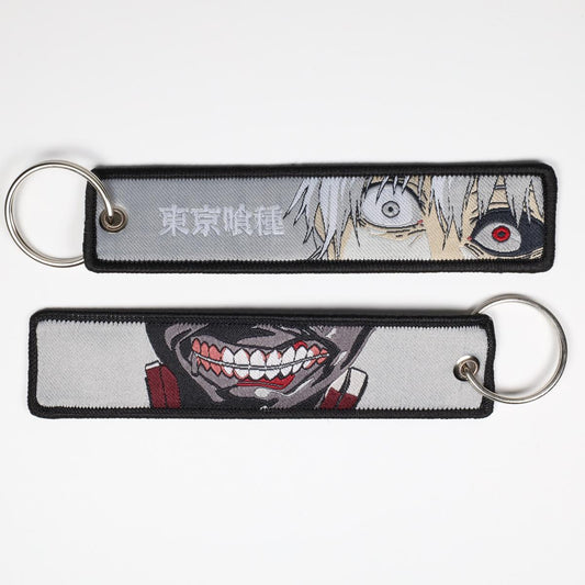 Japanese Anime Embroidered Keychain