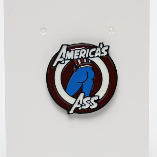 Joke Captain America’s *Butt* Enamel Pin