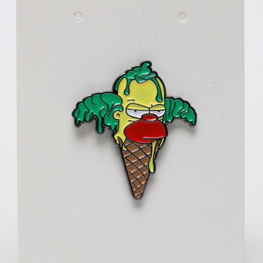 Krusty the Clown Ice Cream Cone Enamel Pin
