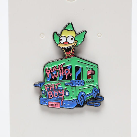 Krusty the Clown The Simpsons x Twisted Metal Crossover Enamel Pin