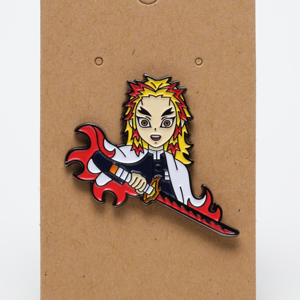 Kyojuro Rengoku Dragon Slayer Sword Enamel Pin