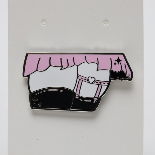 Lewd Legs Walking Away Enamel Pin