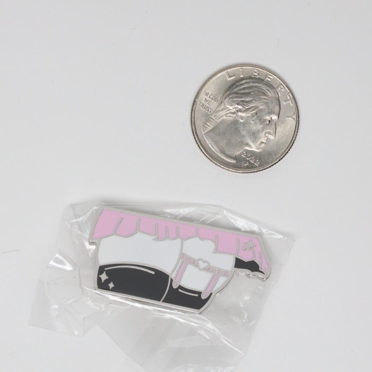 Lewd Legs Walking Away Enamel Pin