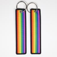 LGBT Pride Embroidered Keychain