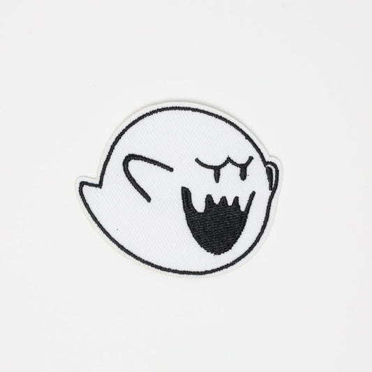 Mario Boo Ghost Embroidered Iron On Patch