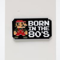 Mario Born In The 80s Label Enamel Pin