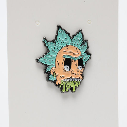 Melting Rick Face Rick & Morty Enamel Pin