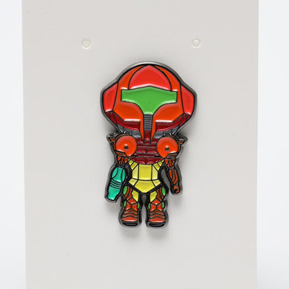 Metroid Samus Big Head Enamel Pin