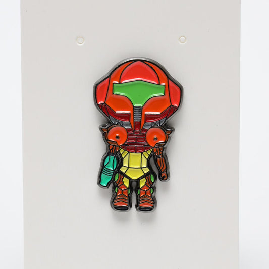 Metroid Samus Big Head Enamel Pin