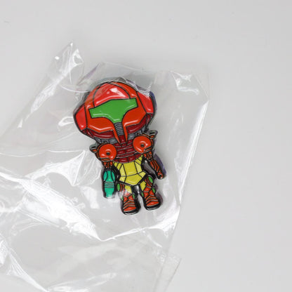 Metroid Samus Big Head Enamel Pin