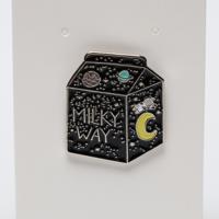 Milky Way Milk Container Pun Enamel Pin