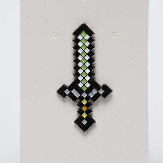 Minecraft Pixel Sword Enamel Pin