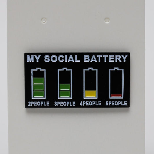My Social Battery Introvert Enamel Pin